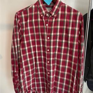 Men's Long Sleeve Dress Shirt - Multi color plaid
